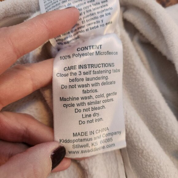 BUNDLE (2) Beige Fleece Sleepsack Swaddles Swaddleme Infant Baby 6-12 Months - Picture 6 of 13